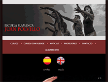 Tablet Screenshot of escuelaflamenca.com